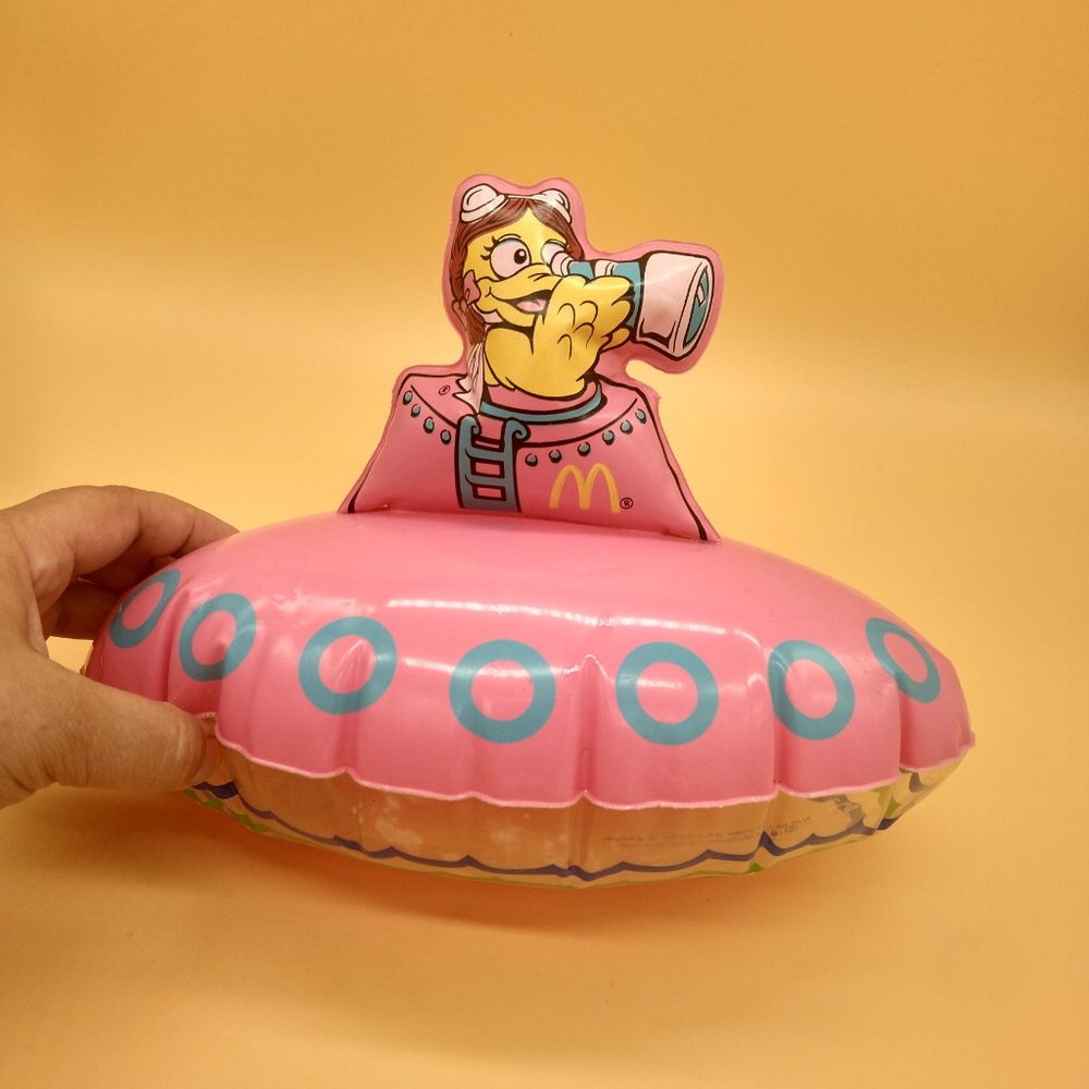 Vintage McDonald's Happy Meal Toy Birdie Inflatable Submarine Bath Toy 1980s